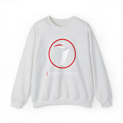 Inspire Wear white logo Unisex Heavy Blend™ Crewneck Sweatshirt