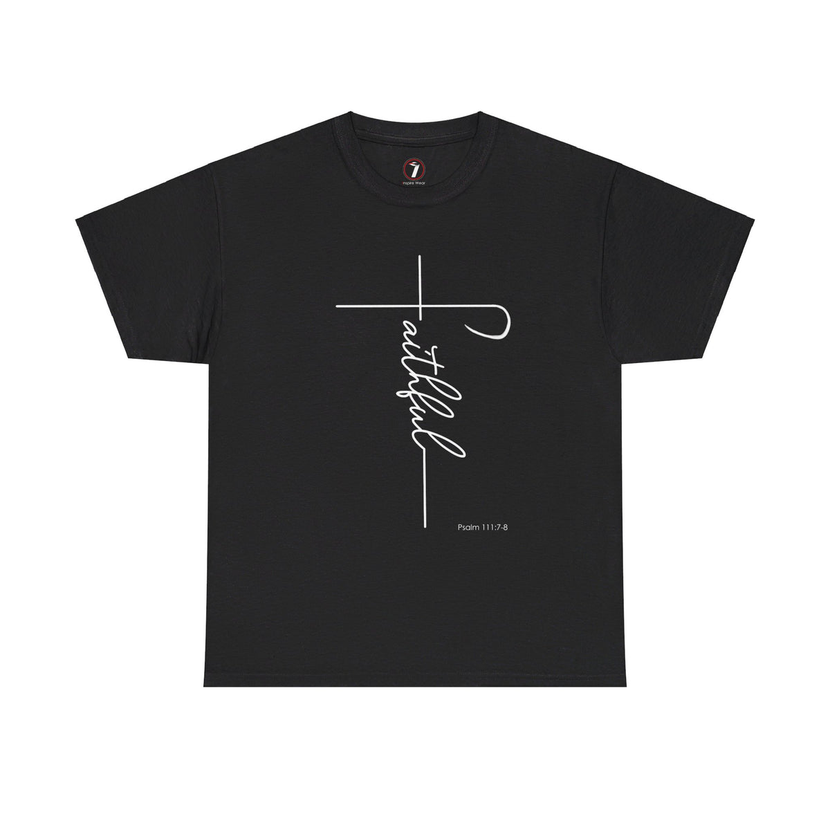 Faithful Fancy Script Unisex Heavy Cotton Tee