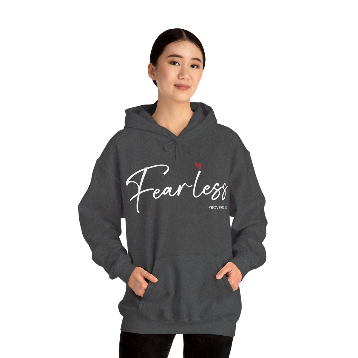 "Fearless" Inspirational Pullover Hoodie