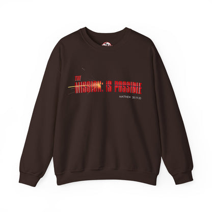 "The Mission is Possible" Motivational Crewneck Sweatshirt
