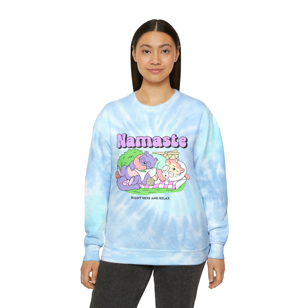 Namaste n Relax Unisex Tie-Dye Sweatshirt