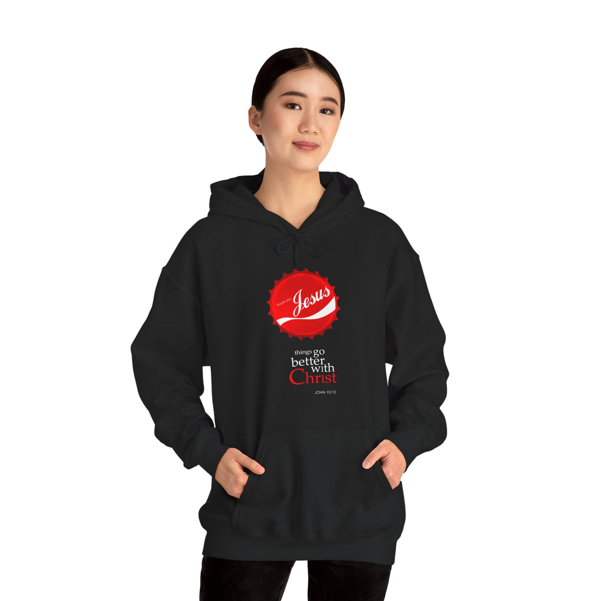 Things Go Better with Christ - Unisex Hooded Sweatshirt