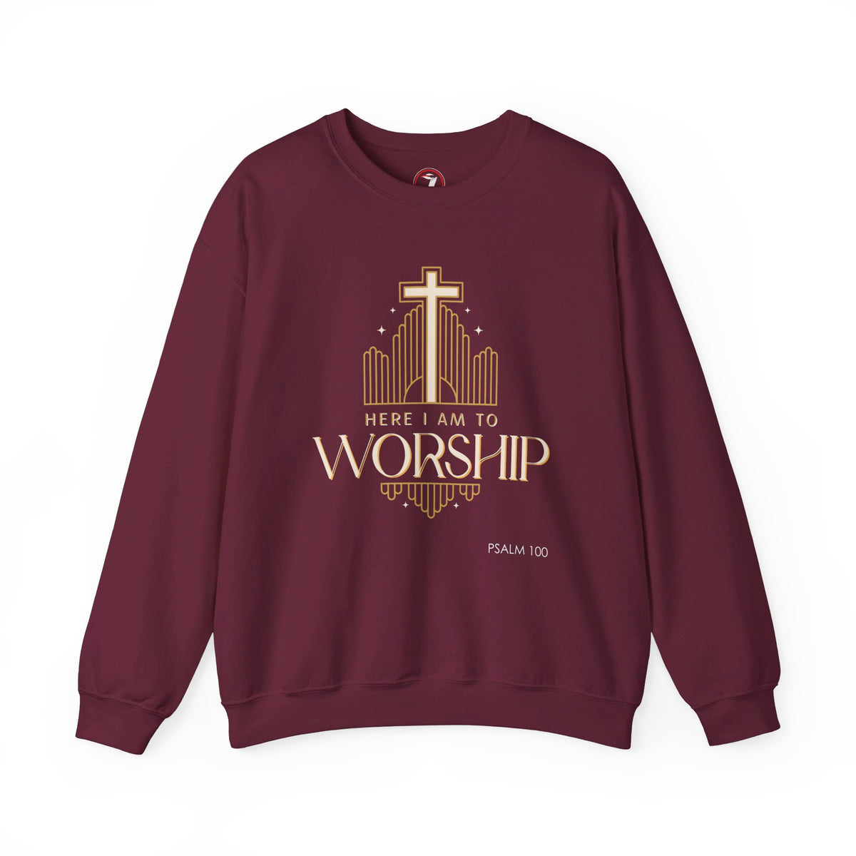 Here I Am To Worship Unisex Heavy Blend™ Crewneck Sweatshirt
