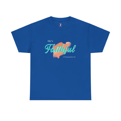 He's Faithful Unisex Heavy Cotton Tee
