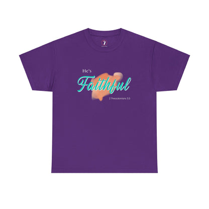He's Faithful Unisex Heavy Cotton Tee