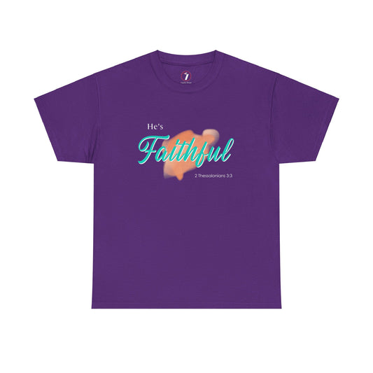 He's Faithful Unisex Heavy Cotton Tee