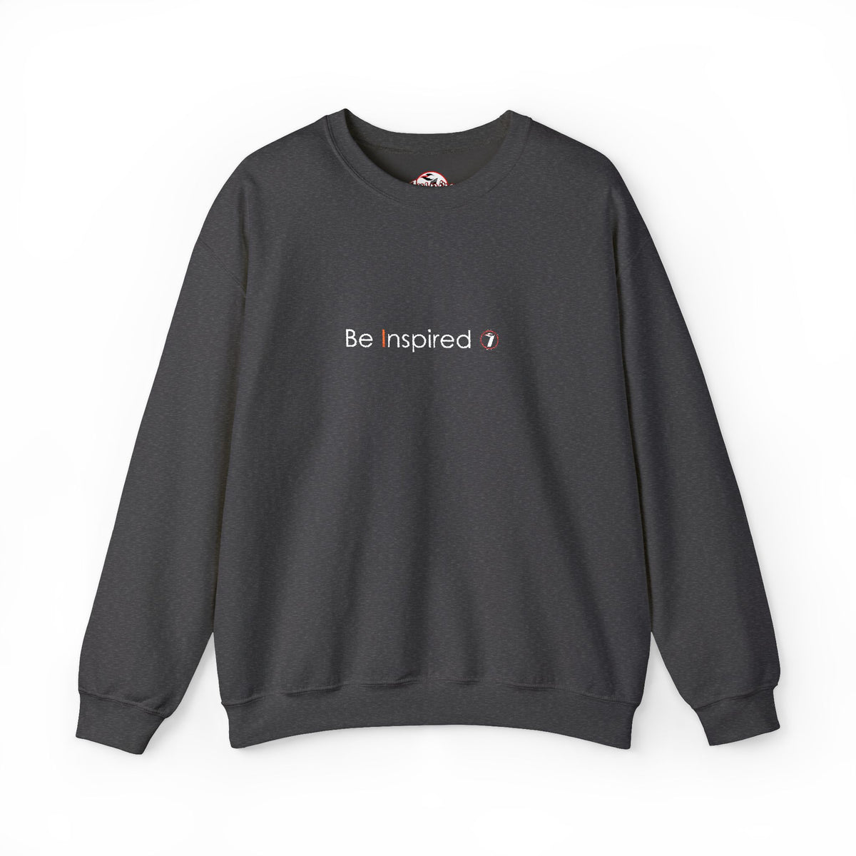 "Be Inspired" Embroidered Crewneck Sweatshirt
