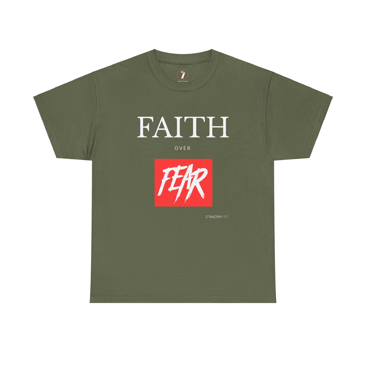 Faith Over Fear Men's Unisex Heavy Cotton Tee