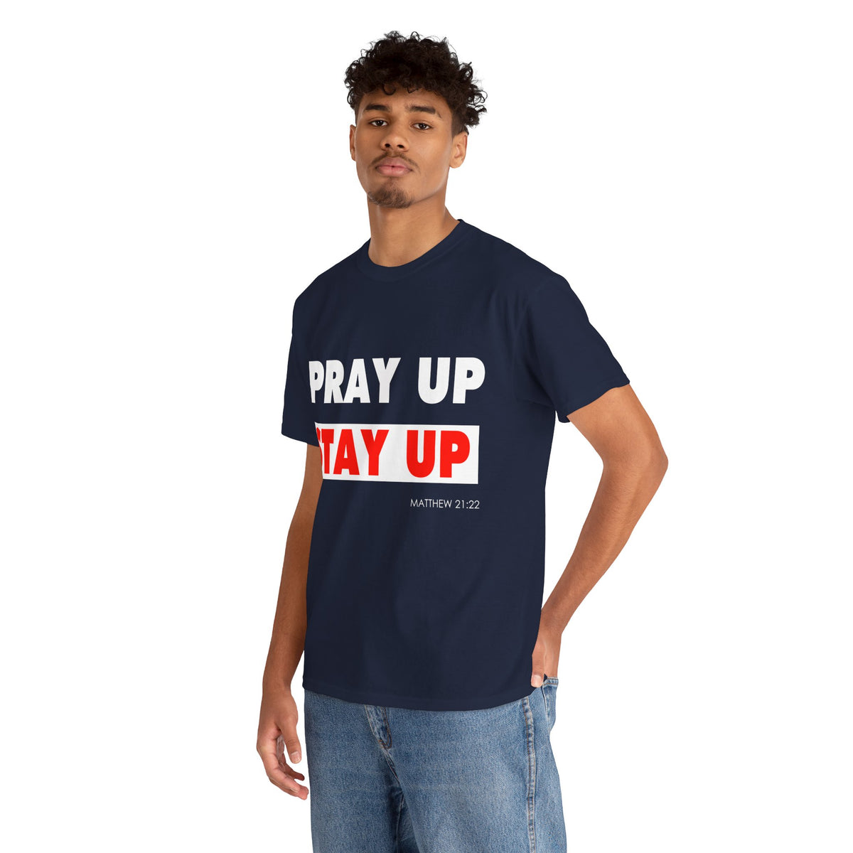 Pray up Stay up Unisex Heavy Cotton Tee