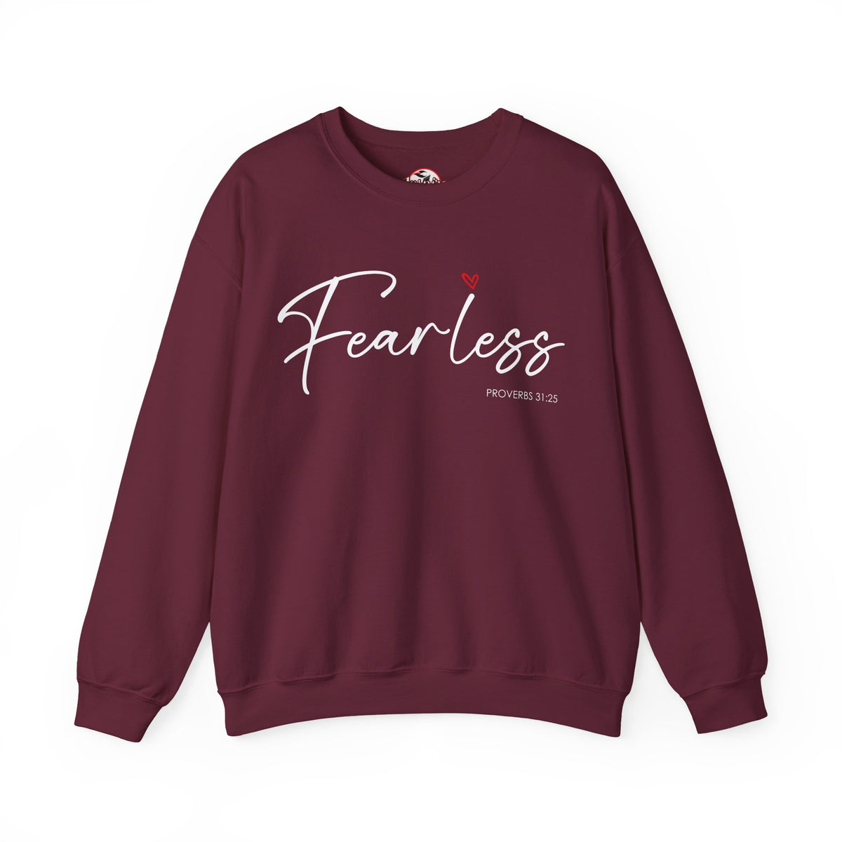 "Fearless" Inspirational Crewneck Sweatshirt — (Proverbs 31)