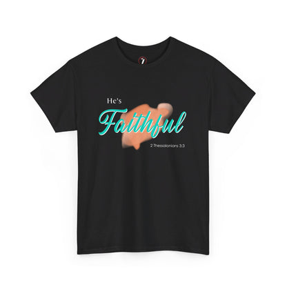 He's Faithful Unisex Heavy Cotton Tee