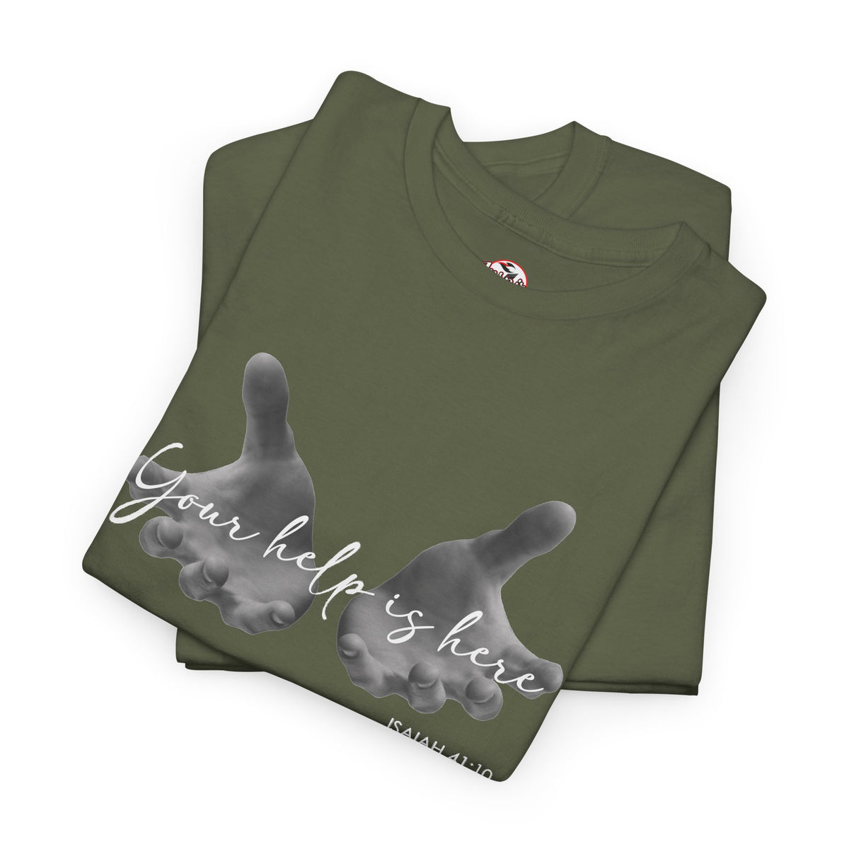 "Your Help Is Here" Women's Crewneck Graphic T-Shirt
