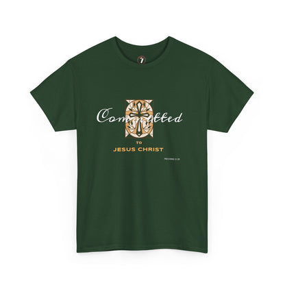 Committed to Jesus Christ Unisex Heavy Cotton Tee