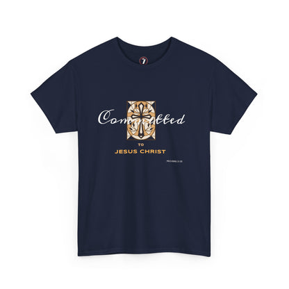 Committed to Jesus Christ Unisex Heavy Cotton Tee