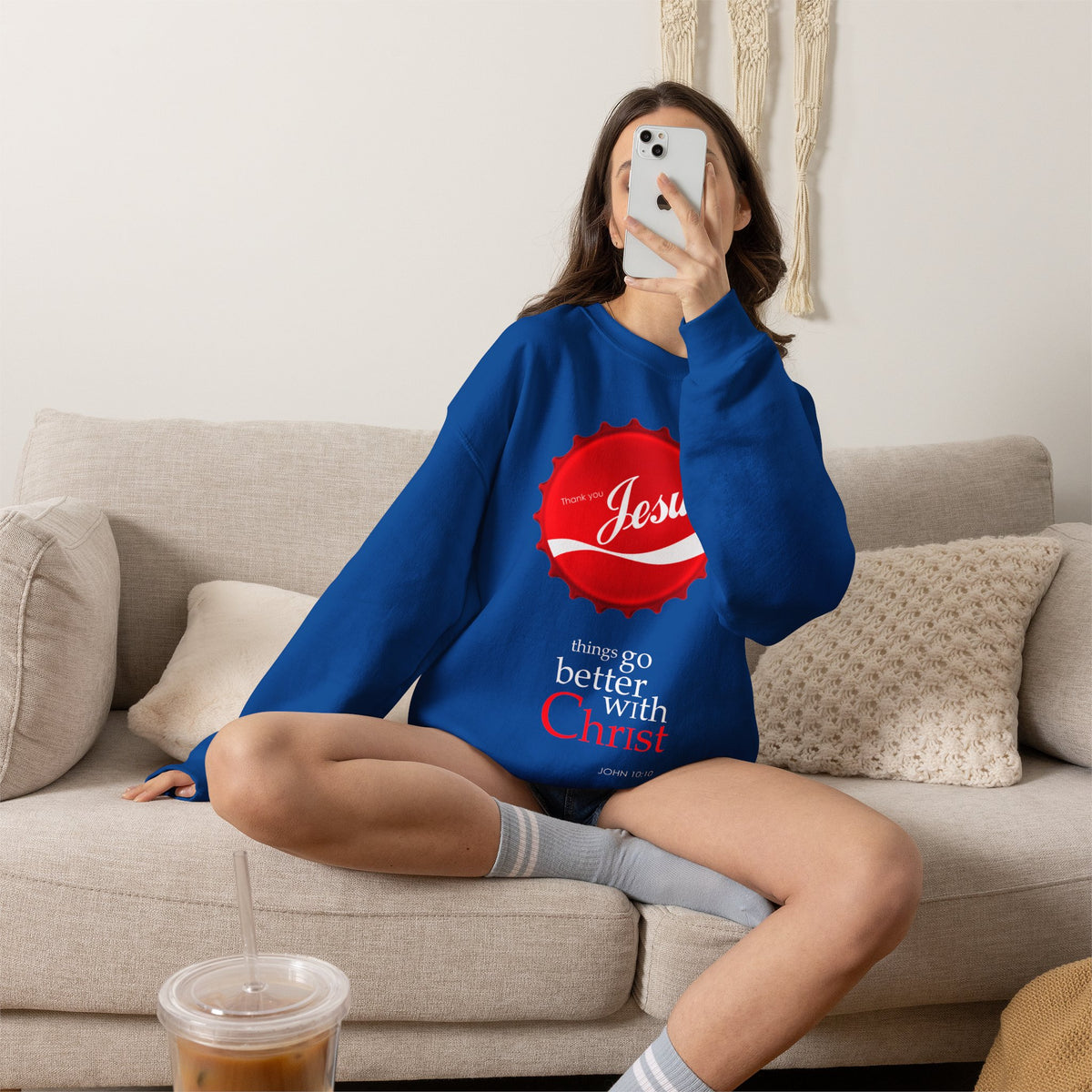 "Things Go Better with Christ" Crewneck Sweatshirt