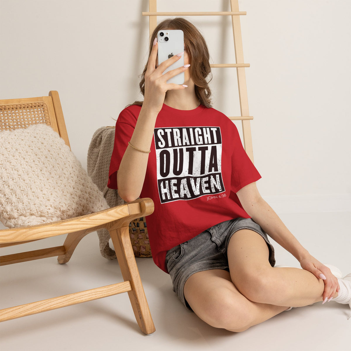 Straight Outta Heaven Unisex Inspirational Graphic T-Shirt