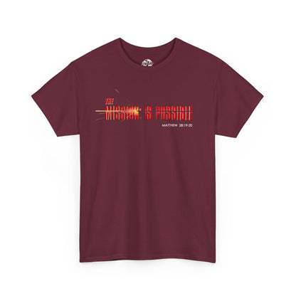 The Mission is Possible Motivational Unisex Graphic T-Shirt