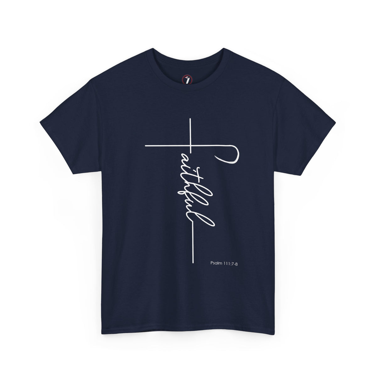 Faithful Fancy Script Unisex Heavy Cotton Tee