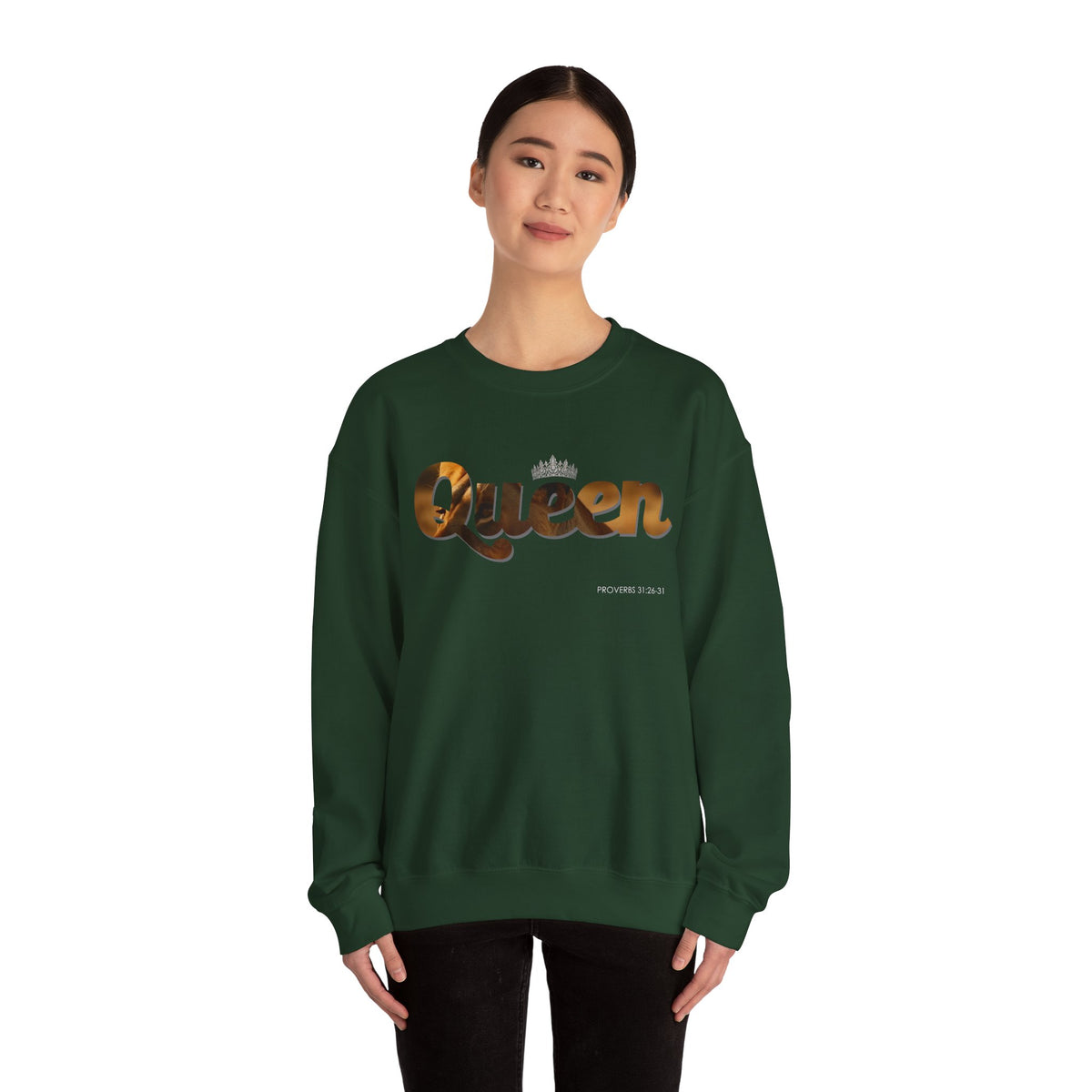 "Queen" Women's Inspirational Pullover Sweatshirt