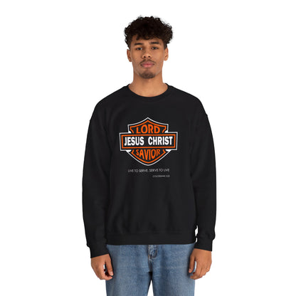 "Jesus Christ Lord and Savior" Motivational Crewneck Sweatshirt