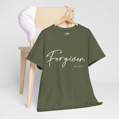 "Forgiven" Womens Christian Faith T-Shirt