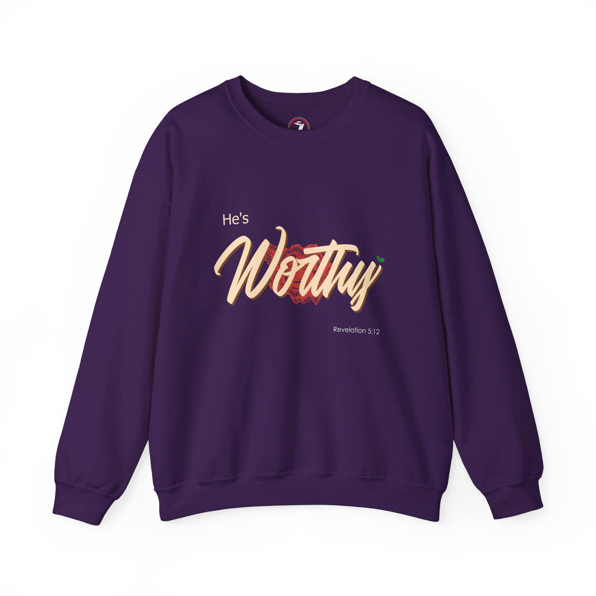 He's Worthy Unisex Heavy Blend™ Crewneck Sweatshirt