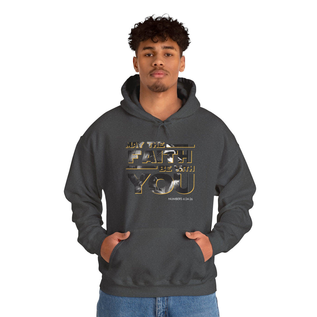 "May the Faith Be With You" Inspirational Pullover Hoodie