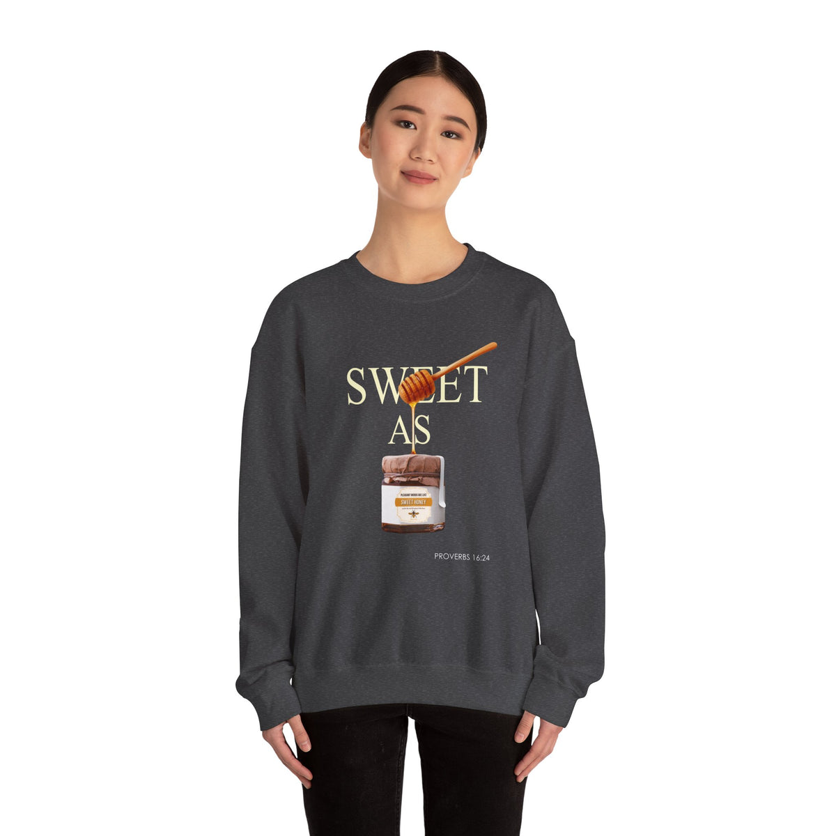 "Pleasant Words" Women's Inspirational Crewneck Sweatshirt