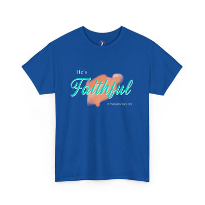 He's Faithful Unisex Heavy Cotton Tee