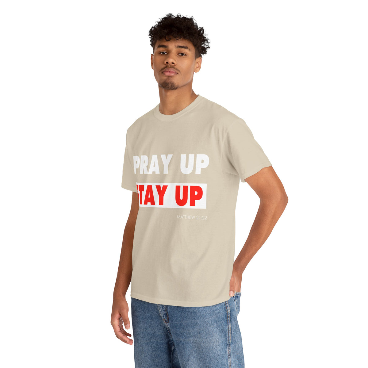 Pray up Stay up Unisex Heavy Cotton Tee