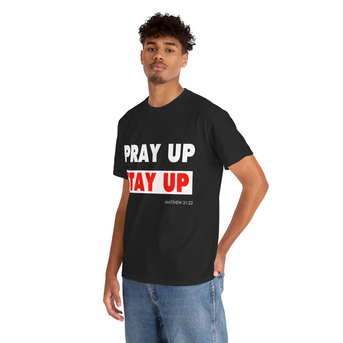 Pray up Stay up Unisex Heavy Cotton Tee