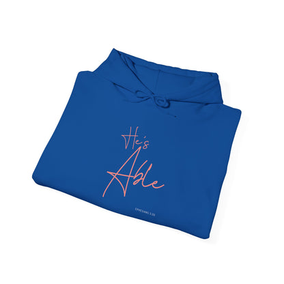 "He’s Able" Faith-Inspired Women's Pullover Hoodie