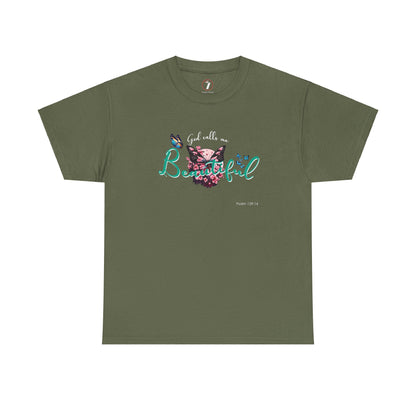 God Calls Me Beautiful Unisex Heavy Cotton Tee
