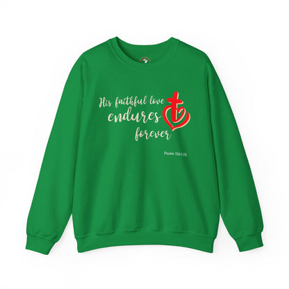 His Faithful Love Unisex Heavy Blend™ Crewneck Sweatshirt