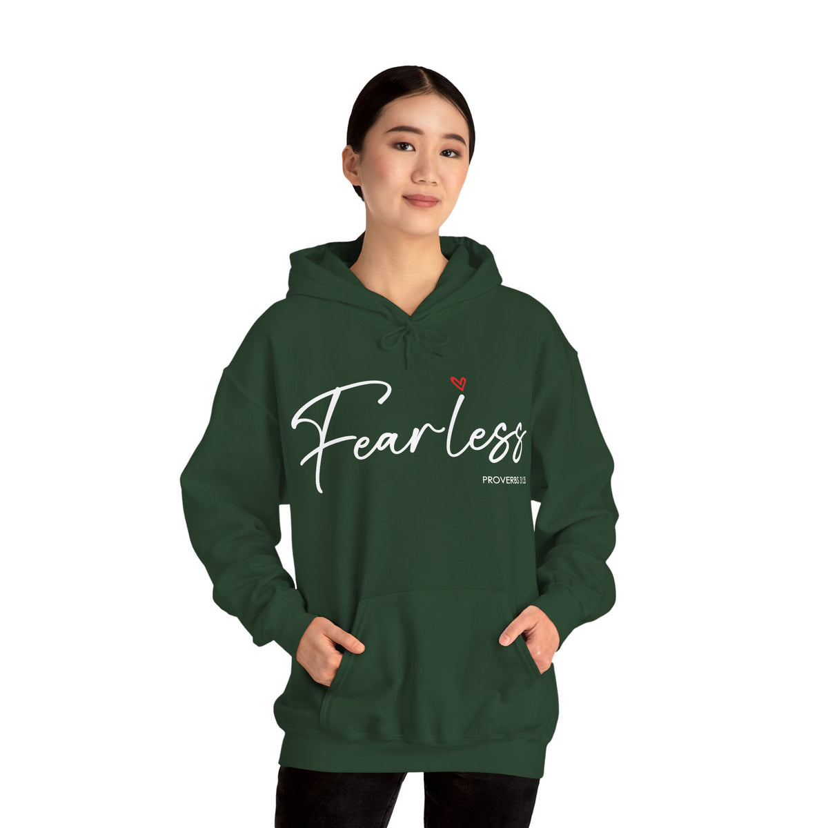"Fearless" Inspirational Pullover Hoodie