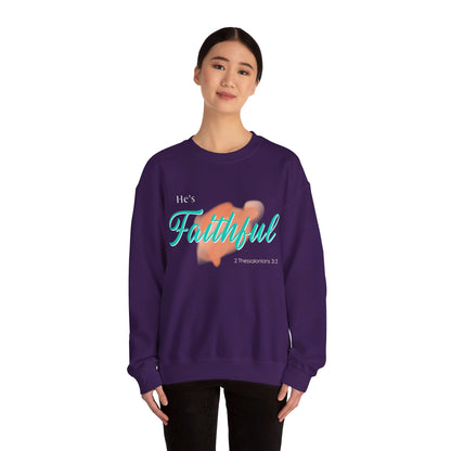 He's Faithful Unisex Heavy Blend™ Crewneck Sweatshirt