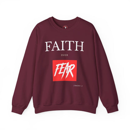Faith over Fear Men's Unisex Heavy Blend™ Crewneck Sweatshirt