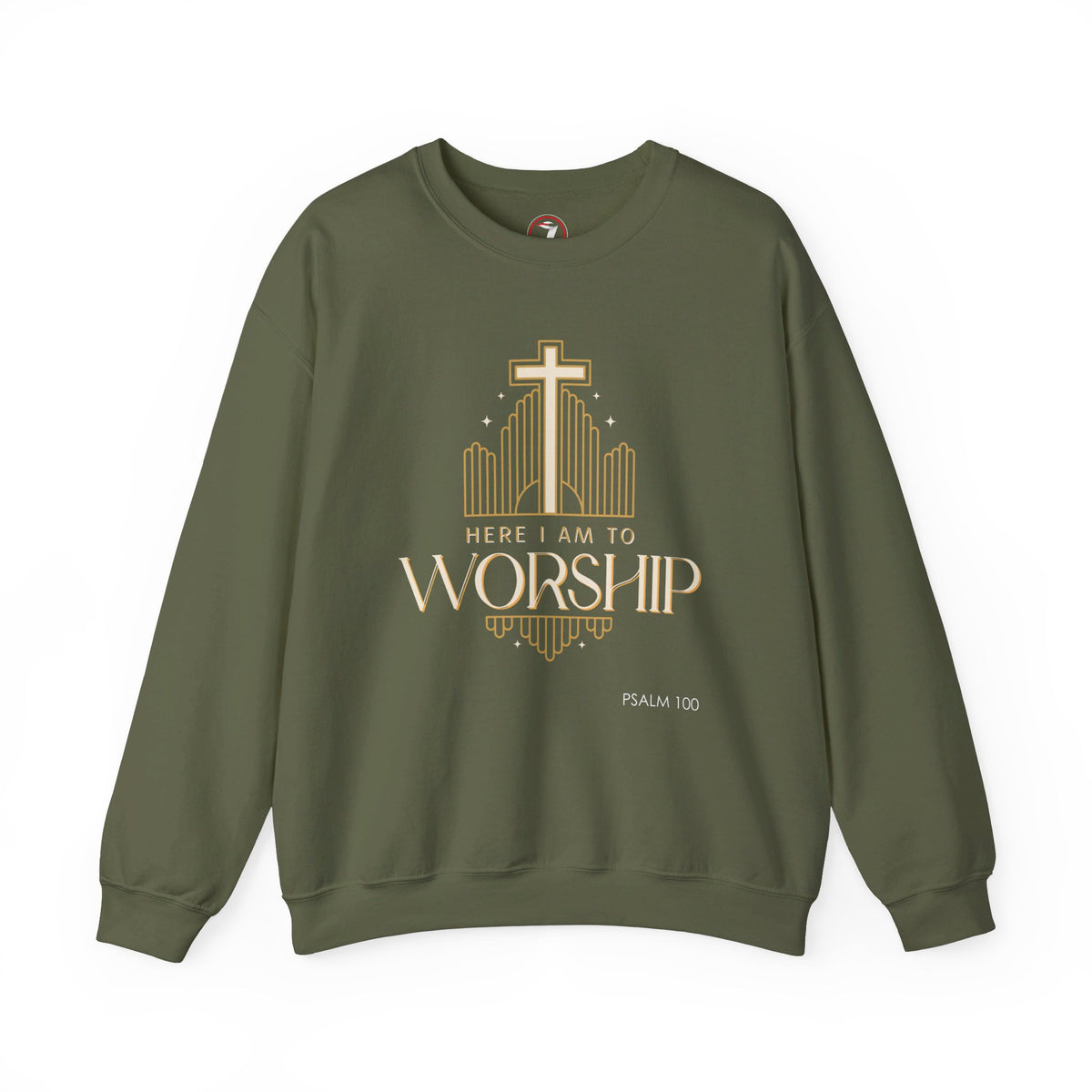 Here I Am To Worship Unisex Heavy Blend™ Crewneck Sweatshirt
