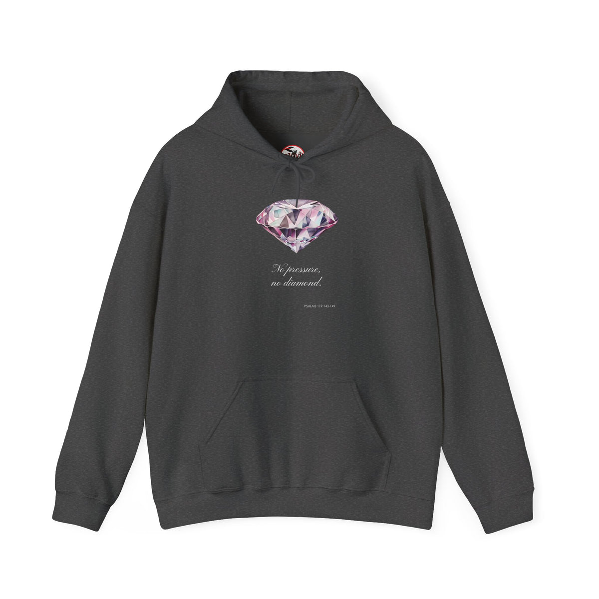 "No Pressure, no Diamond" Women's Heavy Blend™ Hooded Sweatshirt