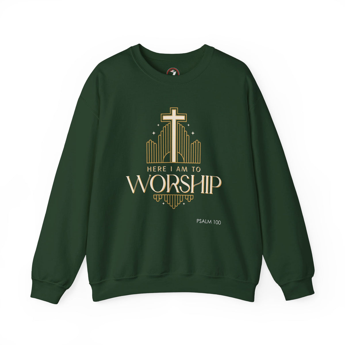 Here I Am To Worship Unisex Heavy Blend™ Crewneck Sweatshirt