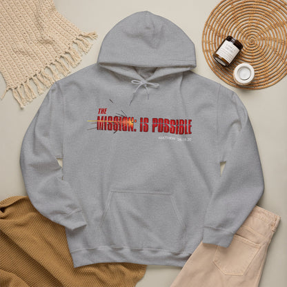 "The Mission is Possible" Motivational Pullover Hoodie