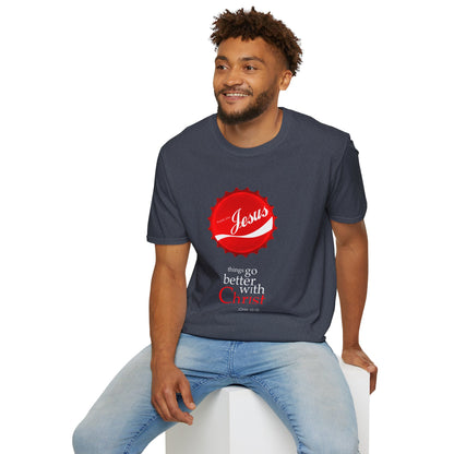 Faith-Inspired Unisex T-Shirt: 'Things Go Better with Christ'