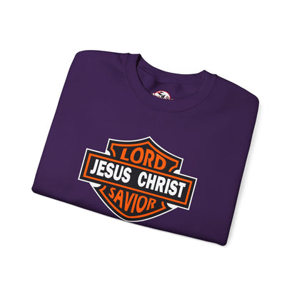 "Jesus Christ Lord and Savior" Motivational Crewneck Sweatshirt