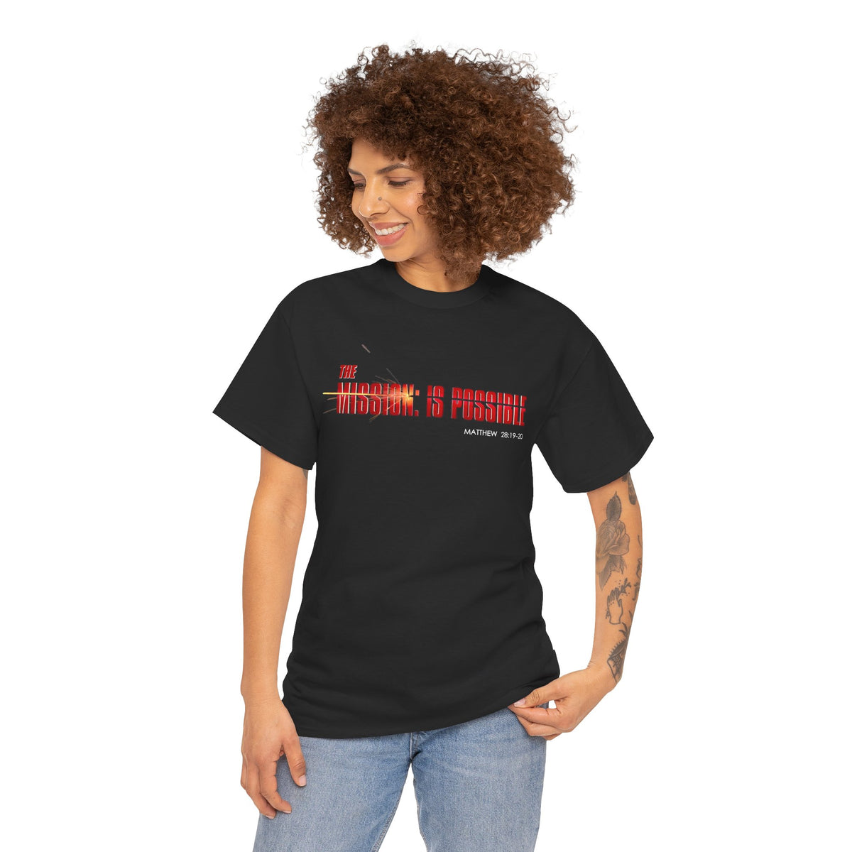 The Mission is Possible Motivational Unisex Graphic T-Shirt