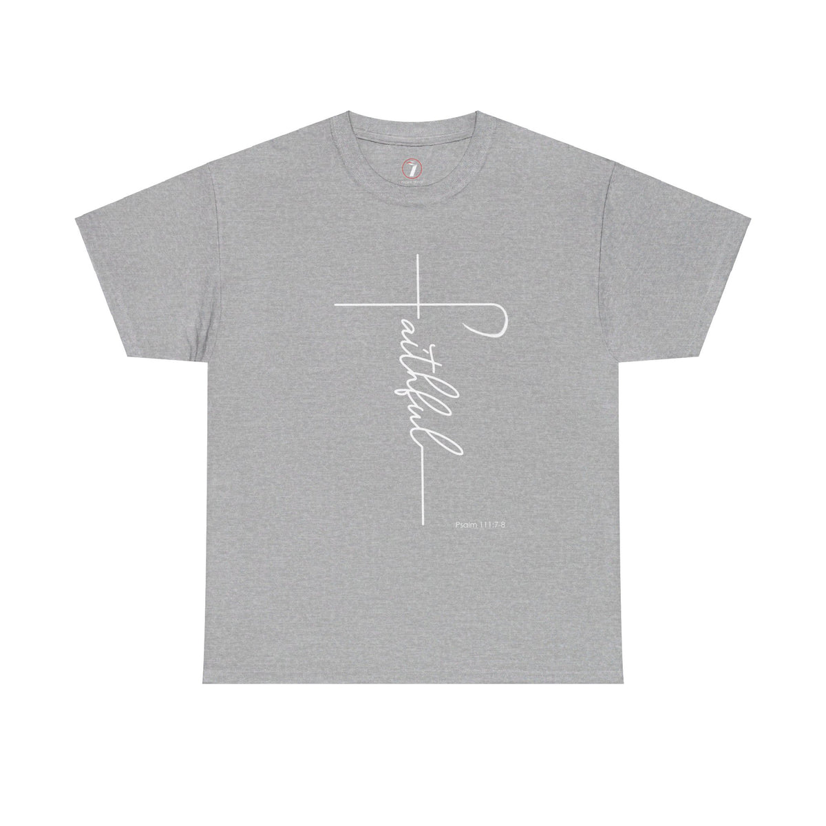 Faithful Fancy Script Unisex Heavy Cotton Tee