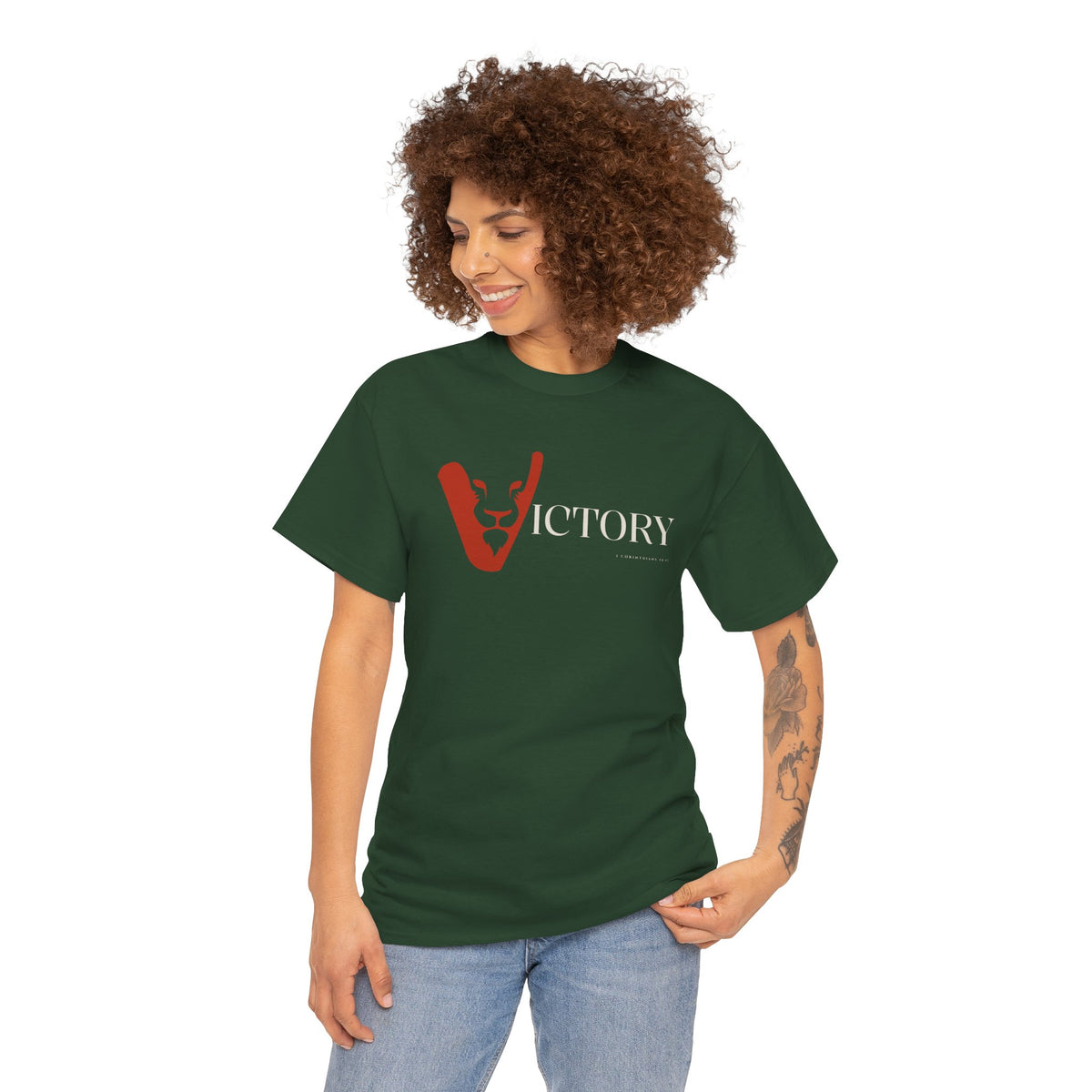 Victory in Jesus Unisex Heavy Cotton Tee