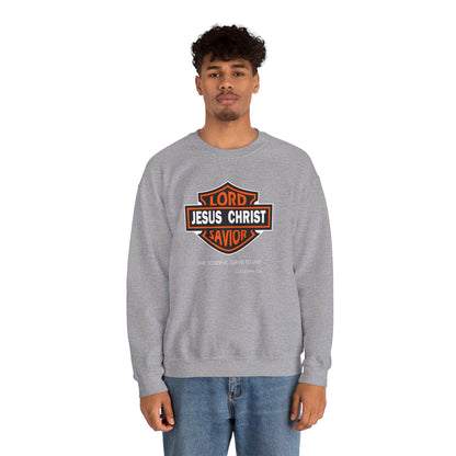 "Jesus Christ Lord and Savior" Motivational Crewneck Sweatshirt