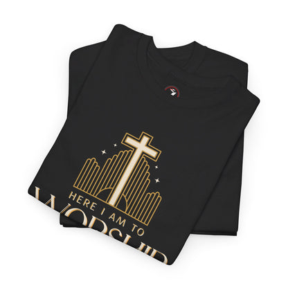 Here I am to Worship Unisex Heavy Cotton Tee