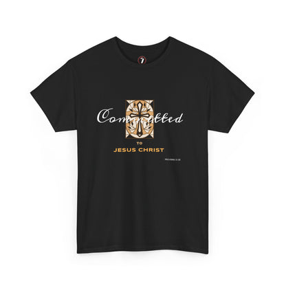 Committed to Jesus Christ Unisex Heavy Cotton Tee