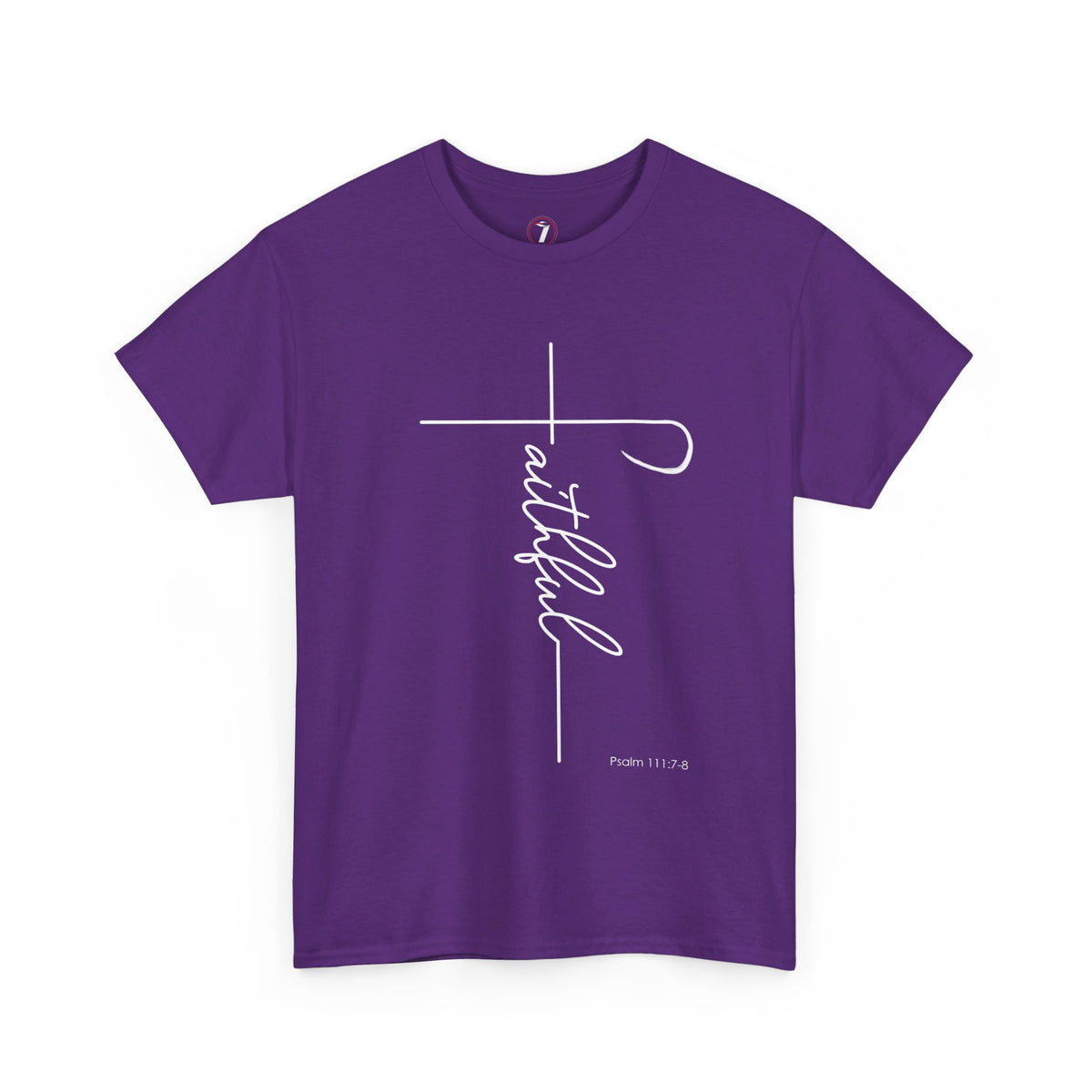 Faithful Fancy Script Unisex Heavy Cotton Tee